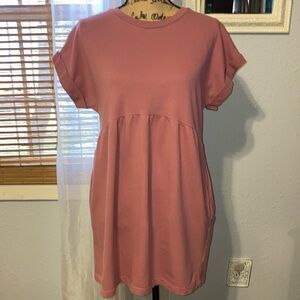 Wild Fable Dusty Pink Sweatshirt Dress/Top